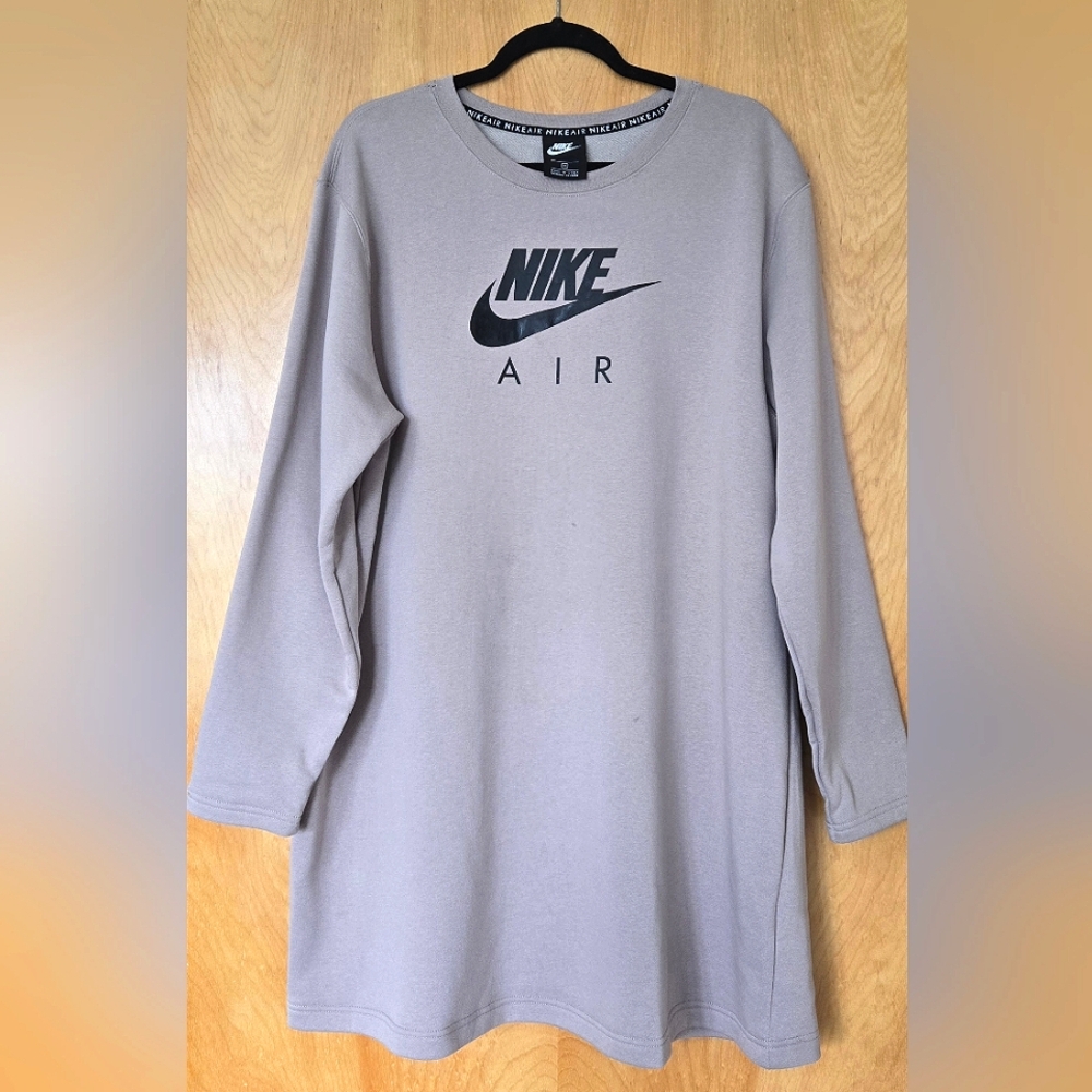 Nike Air Gray Sweatshirt Dress